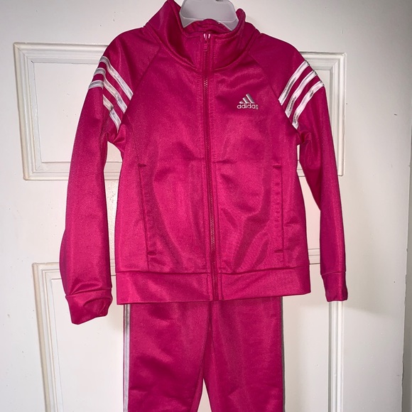 little girl adidas tracksuit